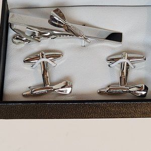 Game Of Darts Cufflink Tie Clip Set Gift Box Dad Uncle Grandpa Brother Friend BF